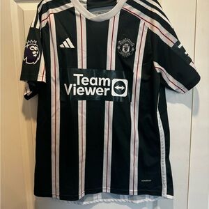 Adidas Black and White Slim Fit Jersey